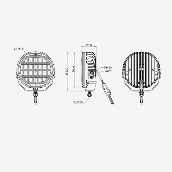 Extraljus OZZ XR2 P7