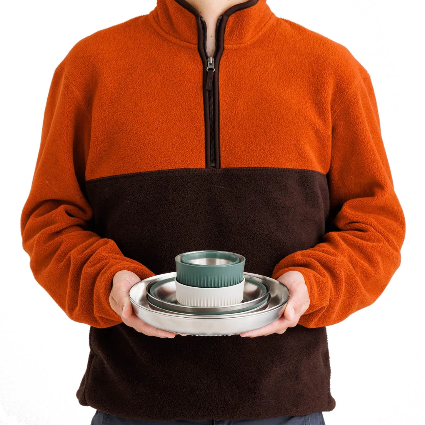 Detour Stainless Steel Collapsible Dinnerware Set - 6 Piece - Trailborn Equipment