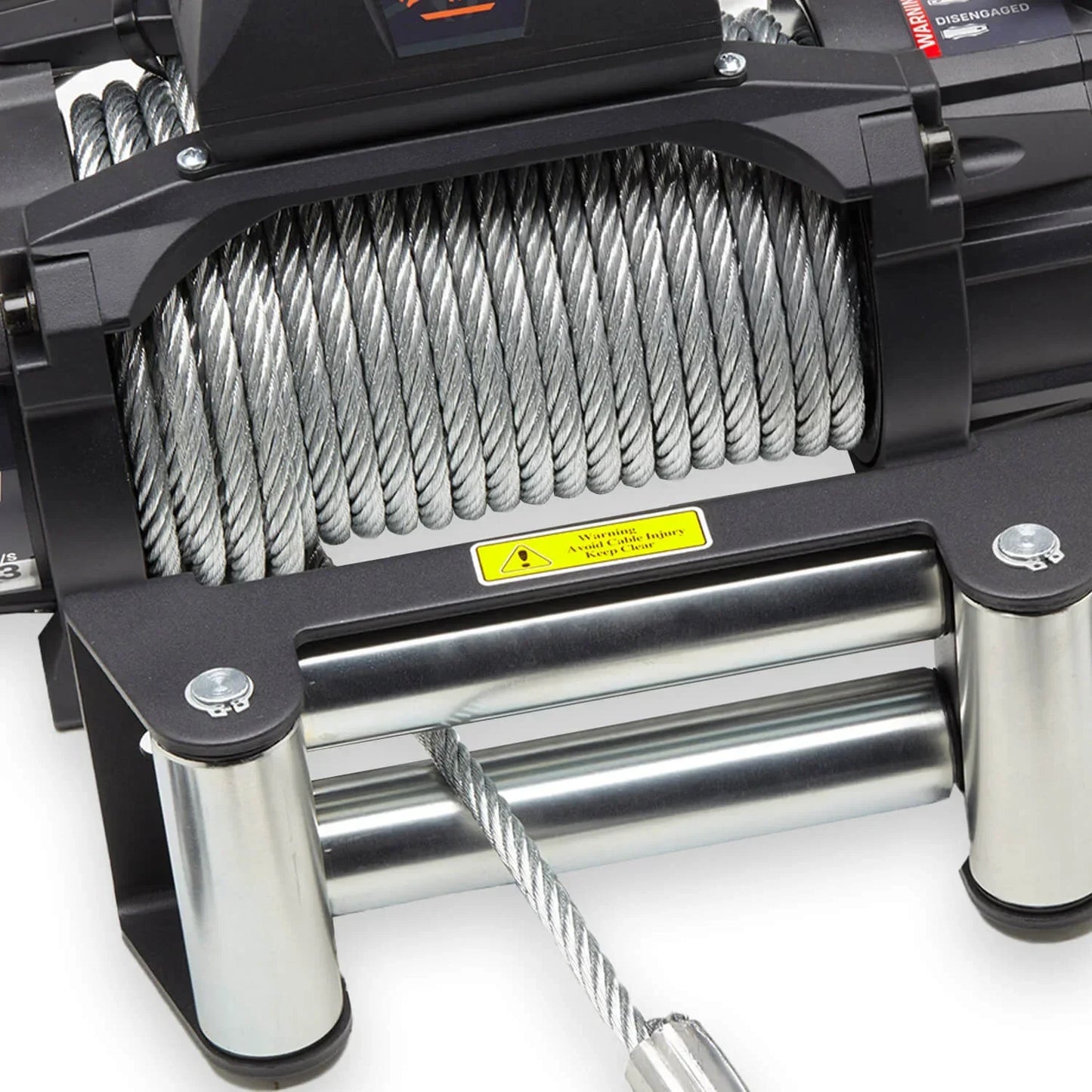 TORQX 13 Steel Rope 13500LB 6.1 t 12 V - Trailborn Equipment