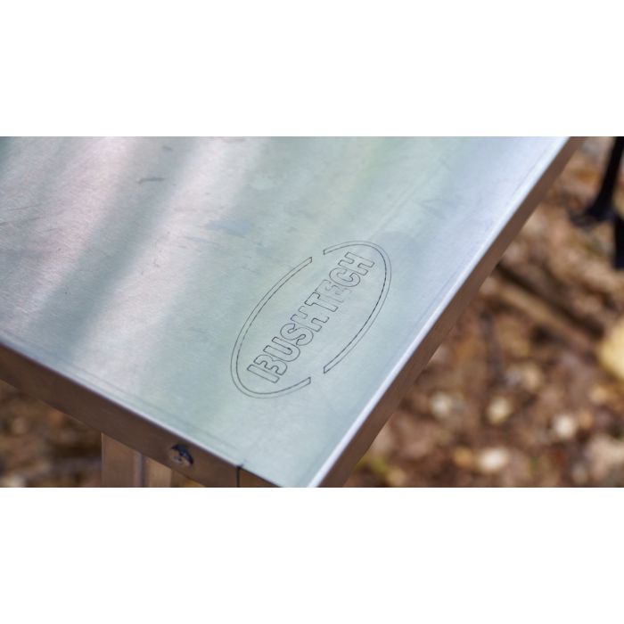 Bushtech rostfritt stålbord
