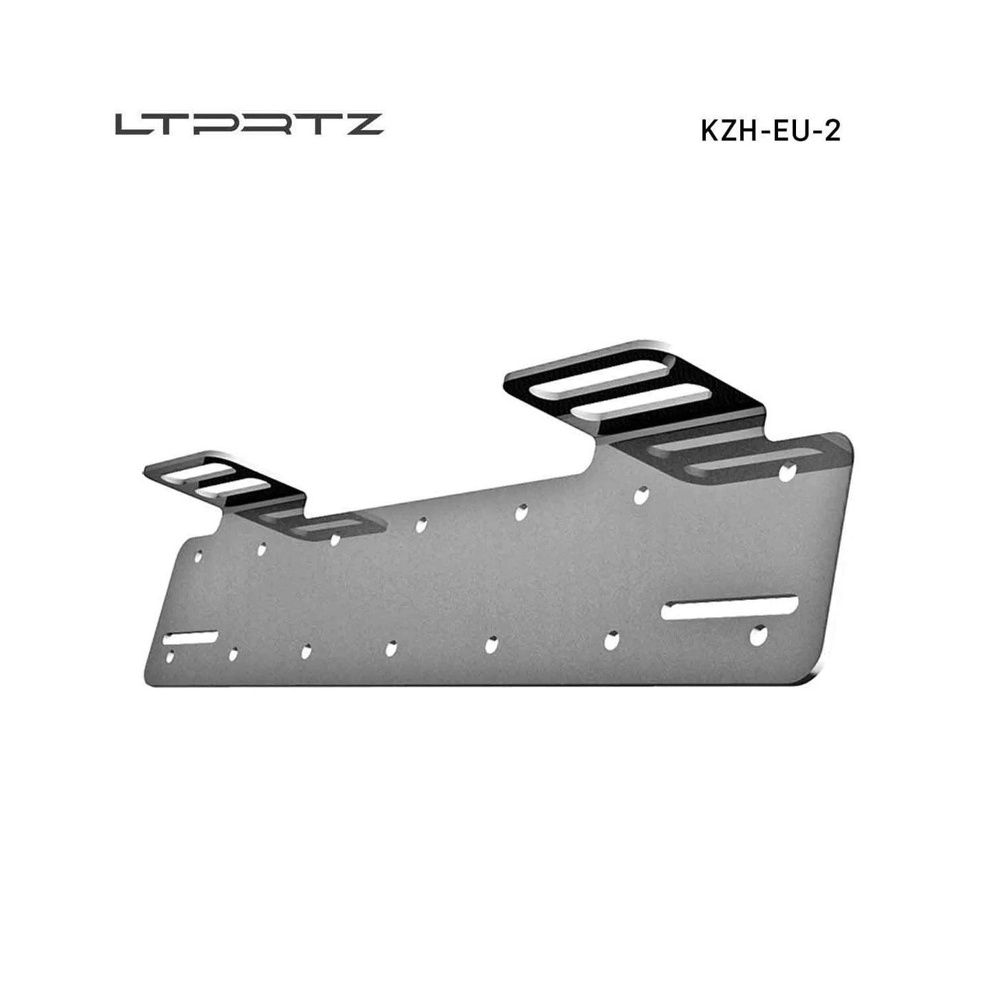License plate holder version2 stainless steel for LED spotlight - Trailborn Equipment
