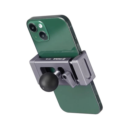 FANAUE Aluminum Phone Holder with 17, 20 , 1 " Ball Head Adapter for 6-8.5" Smartphone - Trailborn Equipment