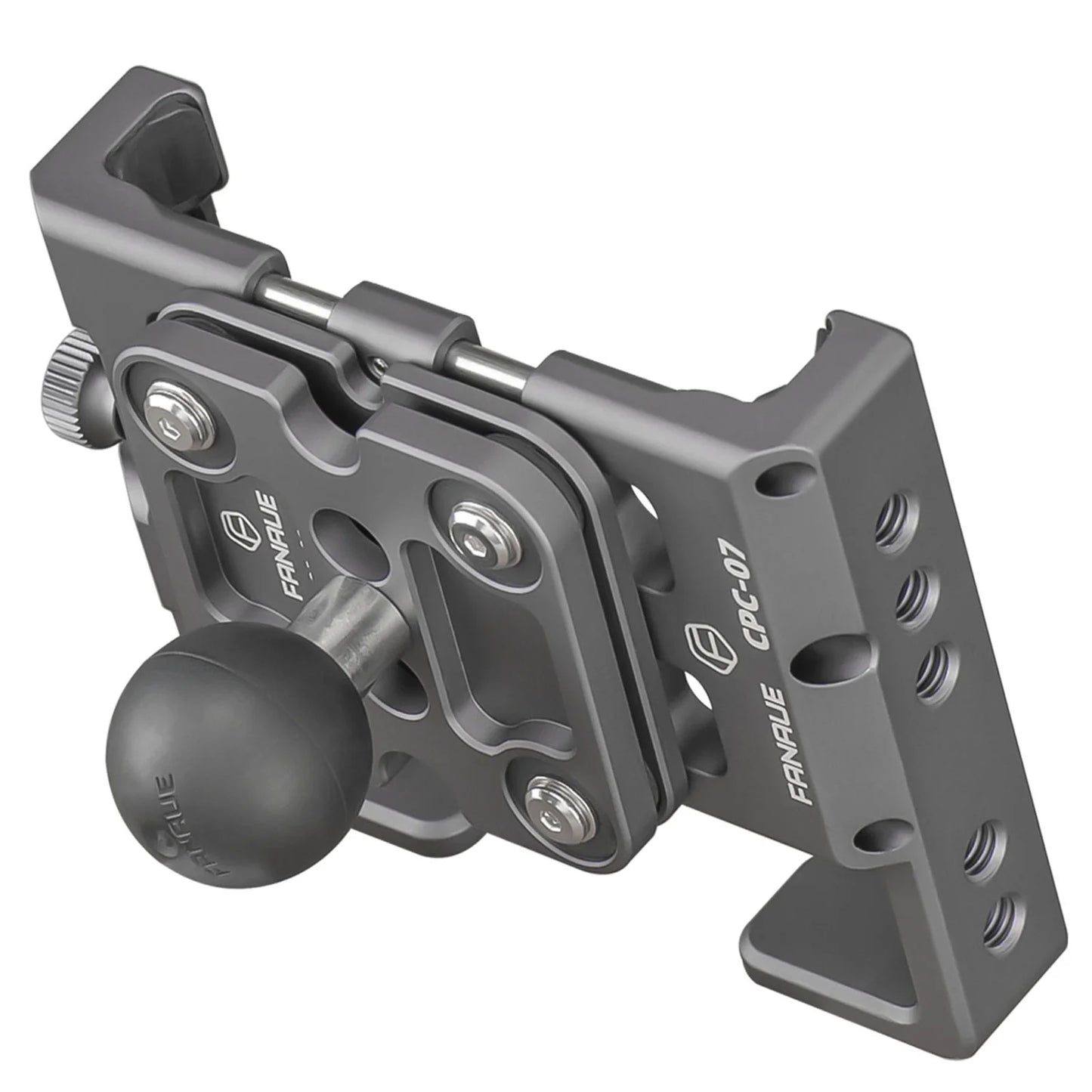 FANAUE CPC-07SA Universal Phone Holder with 1'' Ball for Smartphones with a Width of 2.3" to 3.4" - Trailborn Equipment