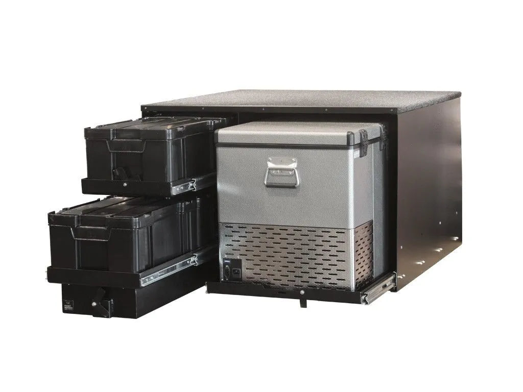 4 Cub Box Drawer & Fridge Slide Combo - Trailborn Equipment