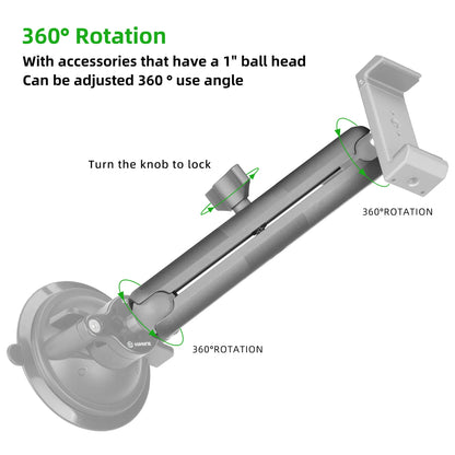 FANAUE DA-150 Aluminum Alloy Double Socket Arm - Trailborn Equipment