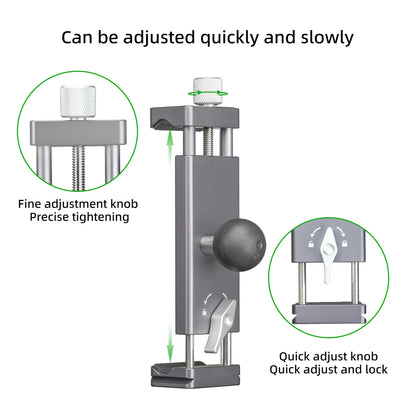 FANAUE Universal Holder for 3.7”-9” Tablets Compatible with Two B 1” Size Round Ball Bases for iPad - Trailborn Equipment