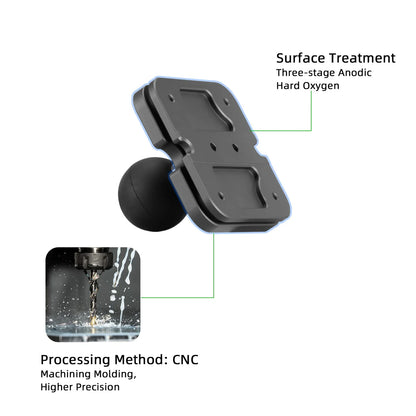FANAUE CPC-07SA Universal Phone Holder with 1'' Ball for Smartphones with a Width of 2.3" to 3.4" - Trailborn Equipment