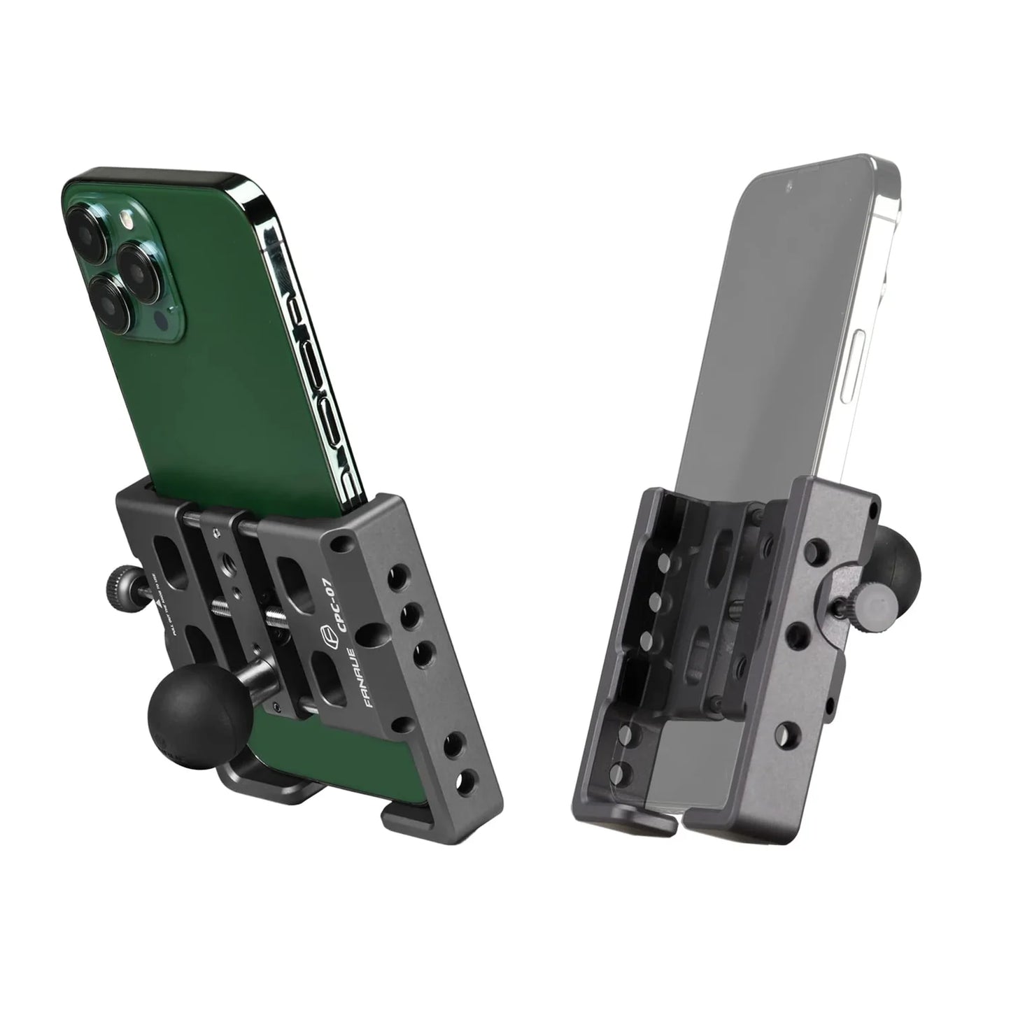 FANAUE CPC-07SA Universal Phone Holder with 1'' Ball for Smartphones with a Width of 2.3" to 3.4" - Trailborn Equipment