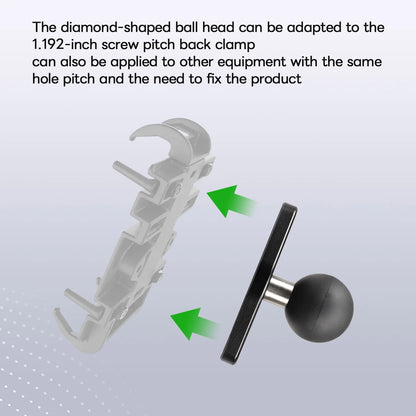 FANAUE Diamond Mount Base Compatible RAM Mount B Size 1" Ball - Trailborn Equipment