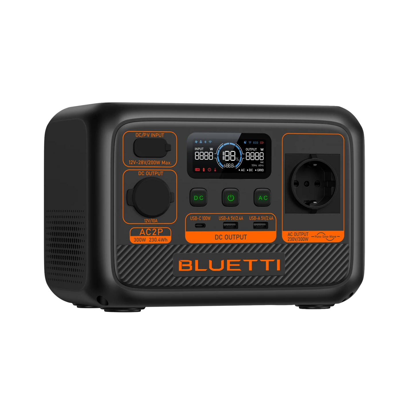 AC2P Portable Power Station | 300W 230,4Wh