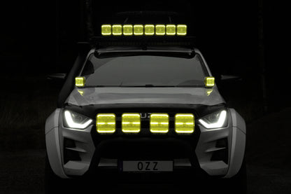 OZZ SQR 5" Extraljus med dynamiskt positionsljus