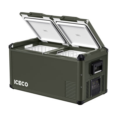 ICECO VL75PROD Compressor Fridge, Dual-Zone, Olive