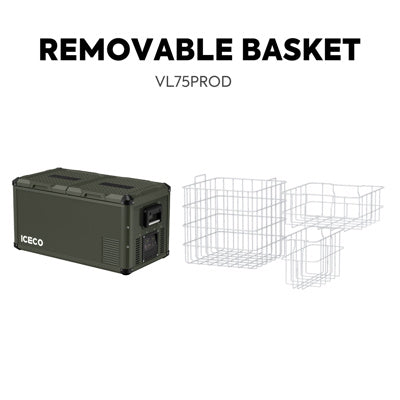 ICECO VL75PROD Compressor Fridge, Dual-Zone, Olive