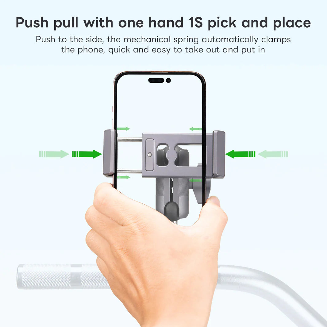 FANAUE Aluminum Phone Holder with 17, 20 , 1 " Ball Head Adapter for 6-8.5" Smartphone - Trailborn Equipment