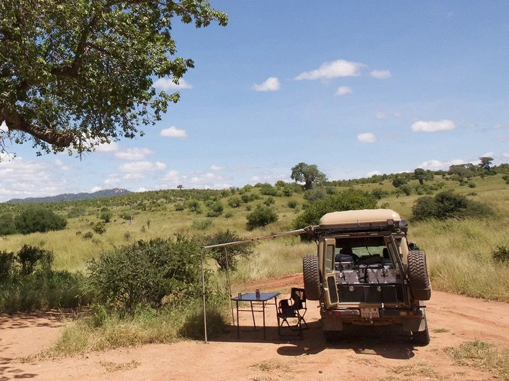 Movable Awning Arm - Trailborn Equipment