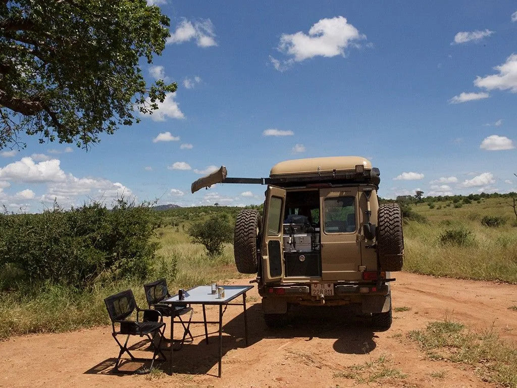 Movable Awning Arm - Trailborn Equipment