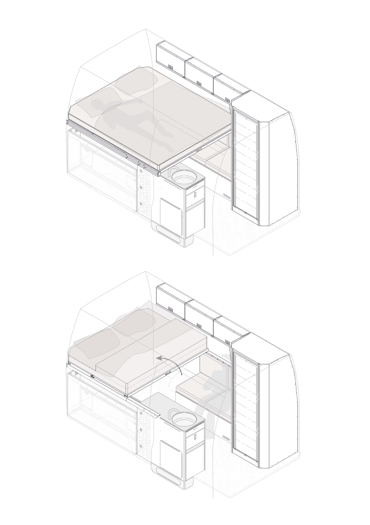 Komplett interör Sprinter L2H2 Longsleeper | Shower