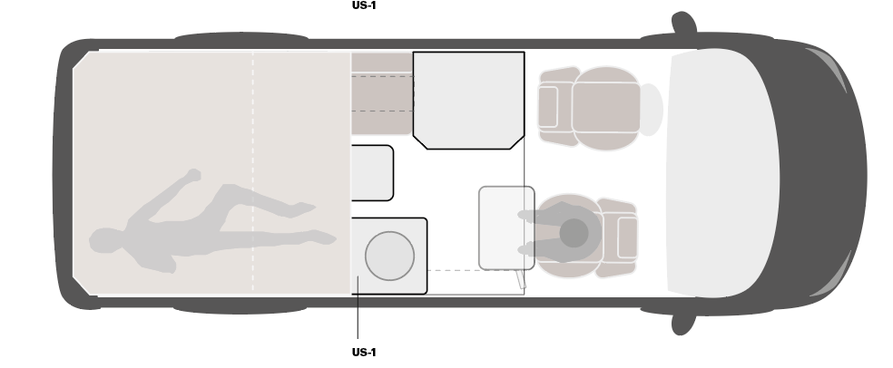 Komplett interör Sprinter L2H2 Longsleeper | Shower