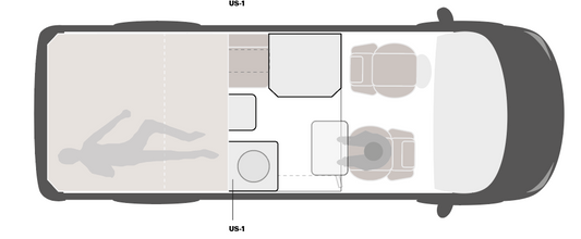 Komplett interör Sprinter L2H2 Longsleeper | Shower