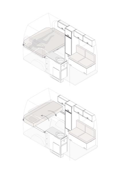 Komplett interör Sprinter L2H2 SideSleeper | No Shower