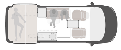 Komplett interör Sprinter L2H2 SideSleeper | No Shower
