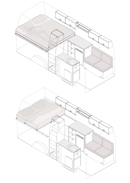 Komplett interör Sprinter L3H2 Longsleeper | No Shower