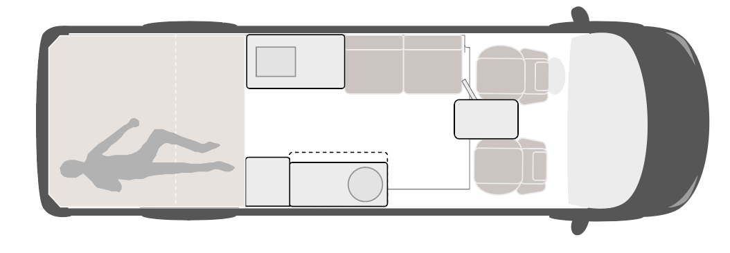 Komplett interör Sprinter L3H2 Longsleeper | No Shower