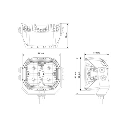 Rave-S 3.5 Inch White - Trailborn Equipment