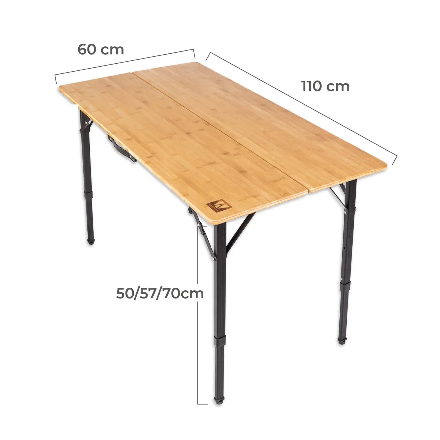 Camping table VICKYWOOD Foldable Bamboo 70 - Trailborn Equipment