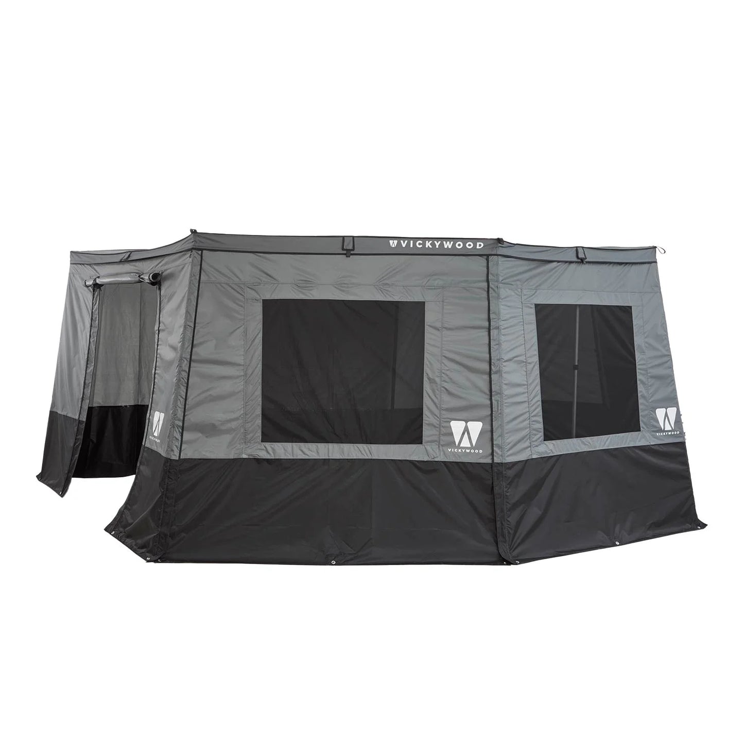 Awning Walls for 270° Awning Leaf Extended Left 250cm Grey - Trailborn Equipment