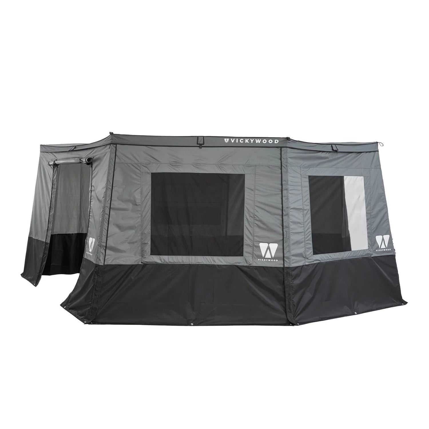 Awning Walls for 270° Awning Leaf Extended Left 250cm Grey - Trailborn Equipment