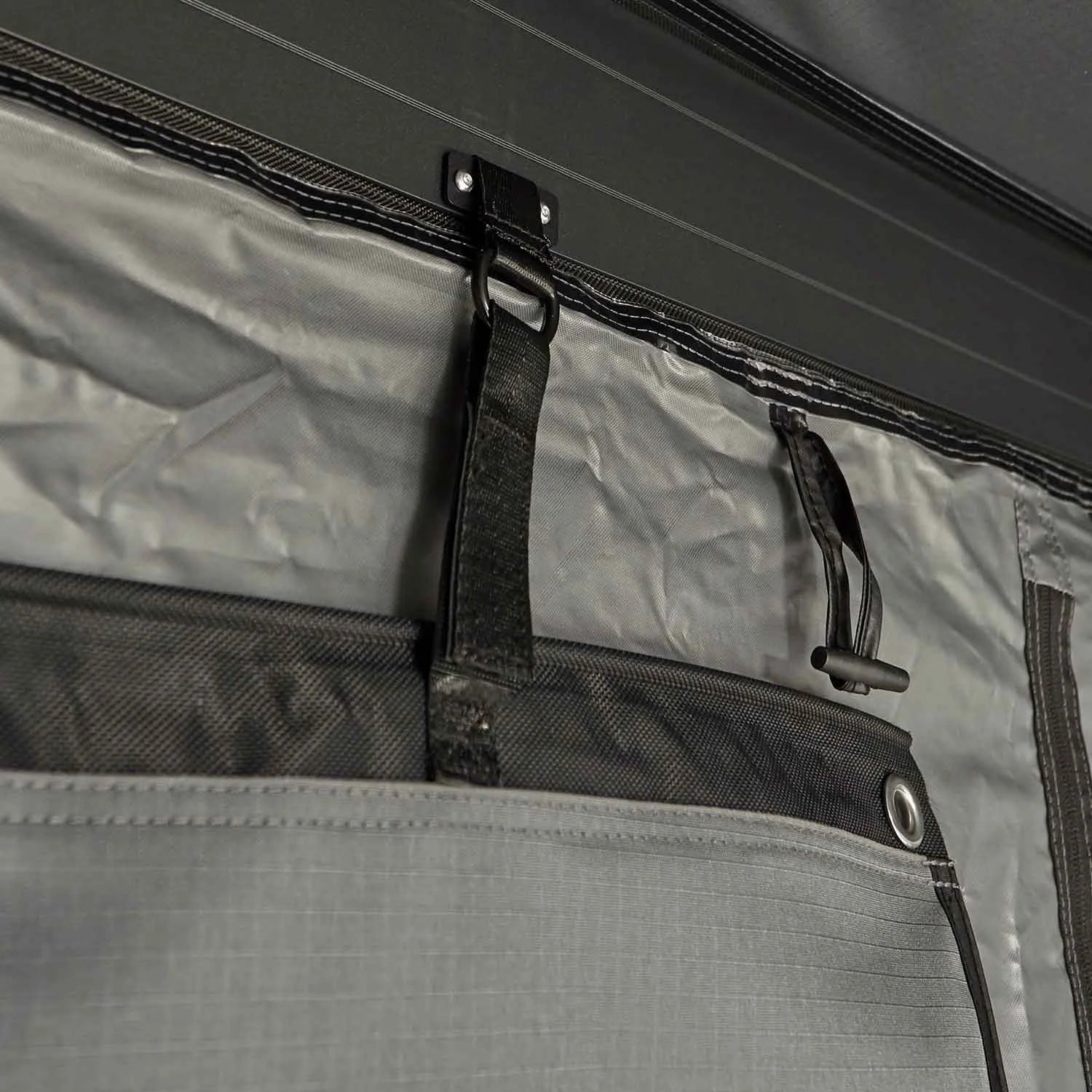 Awning Walls for 270° Awning Leaf Extended Left 250cm Grey - Trailborn Equipment