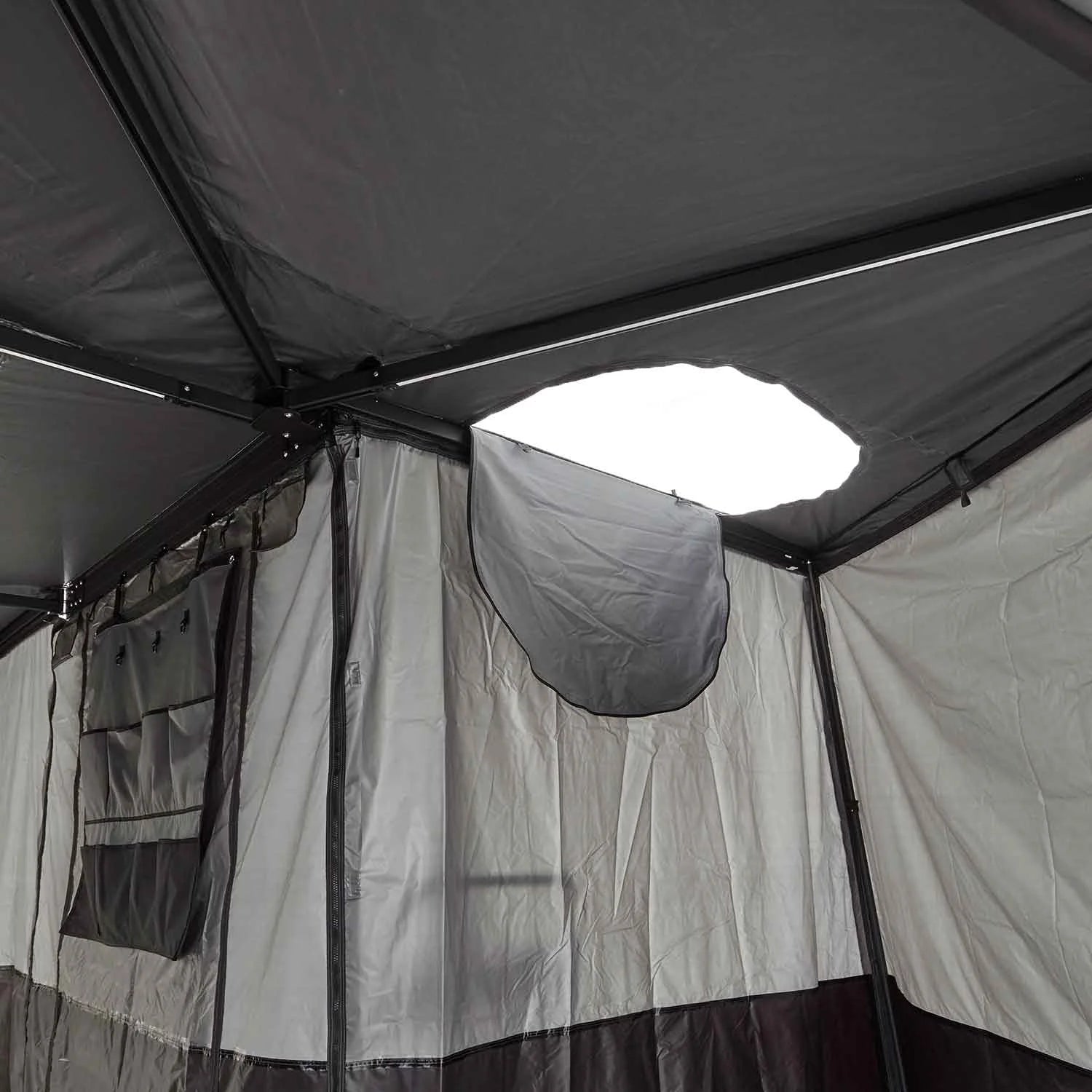 Awning Walls for 270° Awning Leaf Extended Left 250cm Grey - Trailborn Equipment