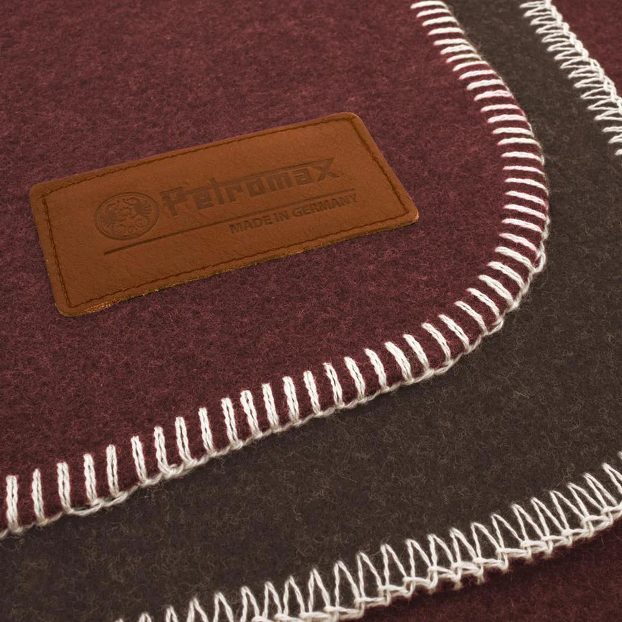 Petromax Wool Blanket, dark red/ brown - Trailborn Equipment