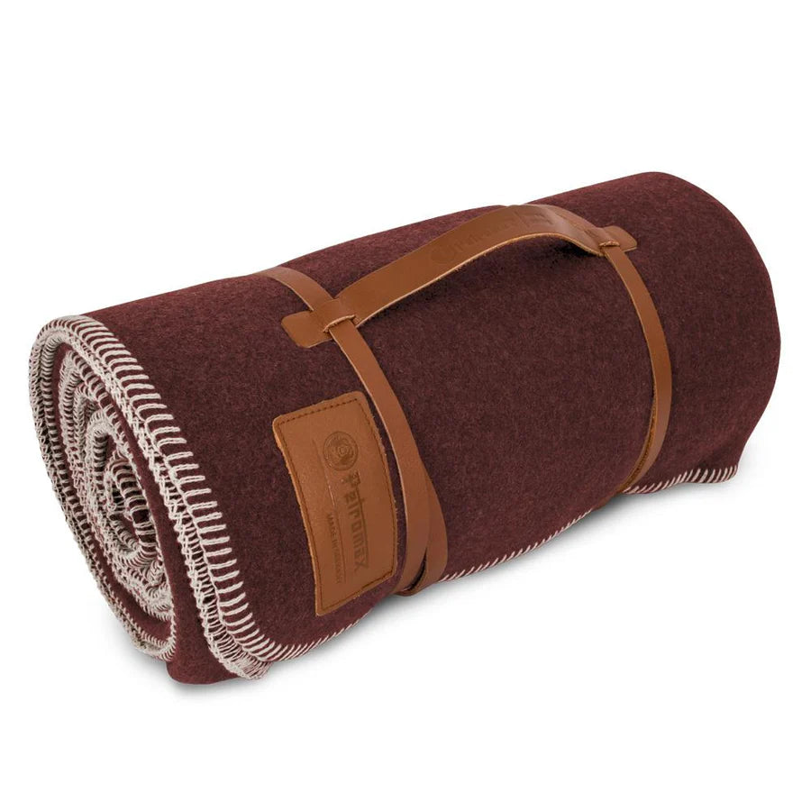 Petromax Wool Blanket, dark red/ brown - Trailborn Equipment